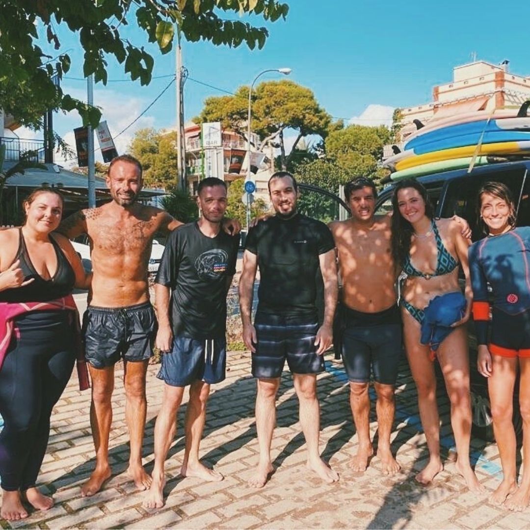 grupo team building de la empresa Danone