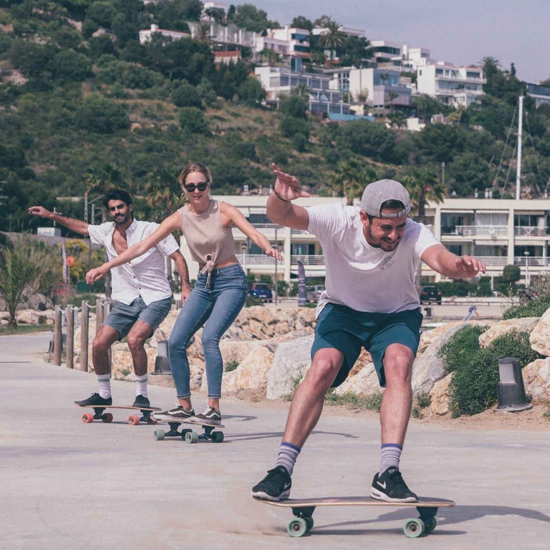 Clase de SurfSkate en el puerto